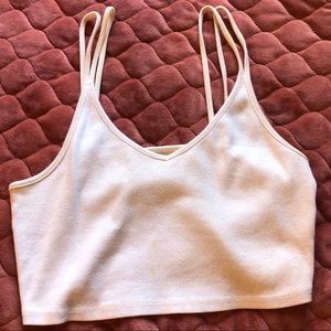 White crop top